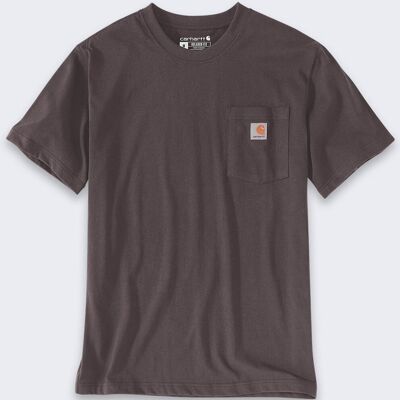 Koszulka męska T-shirt Carhartt Heavyweight Pocket K87 BB3 Dark Sepia - S Koszulka męska T-shirt Carhartt Heavyweight Pocket K87 BB3 Dark Sepia - S