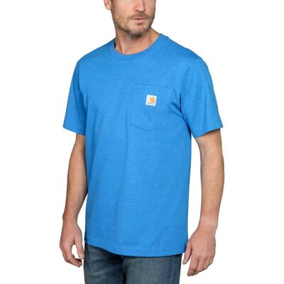 Koszulka Męska T-Shirt Carhartt Heavyweight Pocket K87 H72 Marine Blue Heather - Xs Koszulka Męska T-Shirt Carhartt Heavyweight Pocket K87 H72 Marine Blue Heather - Xs