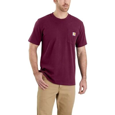 Koszulka Męska T-Shirt Carhartt Heavyweight Pocket K87 Prt Port - Xs Koszulka Męska T-Shirt Carhartt Heavyweight Pocket K87 Prt Port - Xs