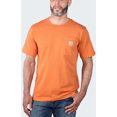 Koszulka Męska T-Shirt Carhartt Heavyweight Pocket K87 Q66 Marmalade Heather - Xs Koszulka Męska T-Shirt Carhartt Heavyweight Pocket K87 Q66 Marmalade Heather - Xs