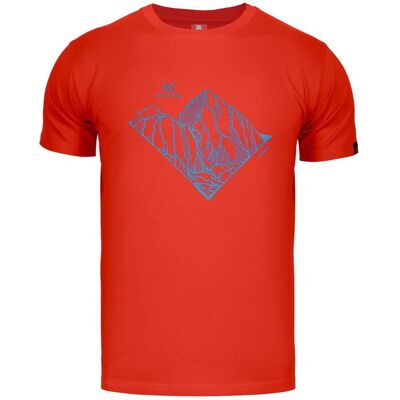 Koszulka Męska T-Shirt Z Modalu Alpinus Skilbrum Czerwony - L Koszulka Męska T-Shirt Z Modalu Alpinus Skilbrum Czerwony - L