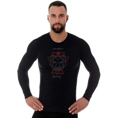 Koszulka męska z długim rękawem z wełny merynosów Brubeck Outdoor Wool Pro - M Koszulka męska z długim rękawem z wełny merynosów Brubeck Outdoor Wool Pro - M
