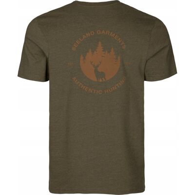 Koszulka Myśliwska T-Shirt Seeland Saker Pine Green Melange 2xl Koszulka Myśliwska T-Shirt Seeland Saker Pine Green Melange 2xl