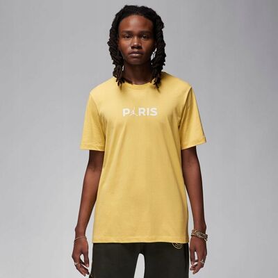 Koszulka Nike PSG SS Logo Tee FN5332-700 S żółty Koszulka Nike PSG SS Logo Tee FN5332-700 S żółty