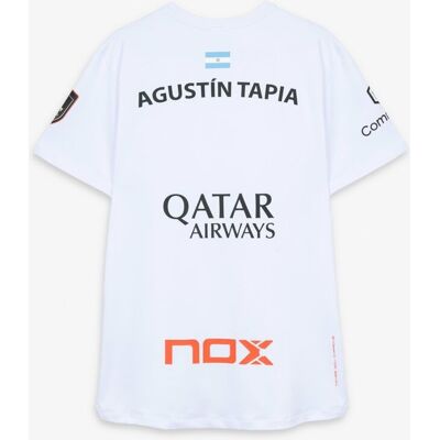 Koszulka Padel Tapia Nox At10 Sponsors Biała Xxl Koszulka Padel Tapia Nox At10 Sponsors Biała Xxl