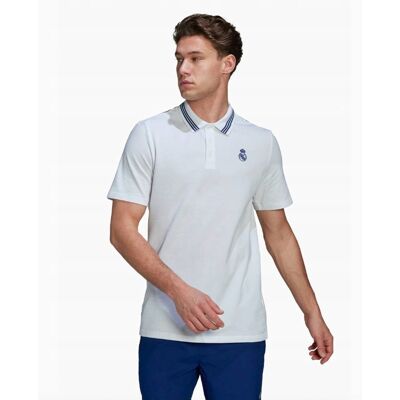 Koszulka Polo adidas Real Madryt męska biała polówka roz. XL Koszulka Polo adidas Real Madryt męska biała polówka roz. XL