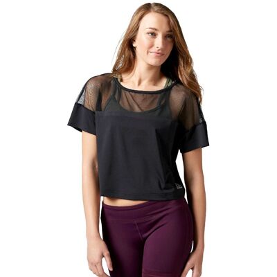 Koszulka Reebok Cardio Fashion damska top sportowy fitness z siateczką-XL Koszulka Reebok Cardio Fashion damska top sportowy fitness z siateczką-XL
