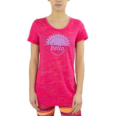Koszulka Reebok RH Burnout damska t-shirt przedłużany sportowy termoaktywny-M Koszulka Reebok RH Burnout damska t-shirt przedłużany sportowy termoaktywny-M