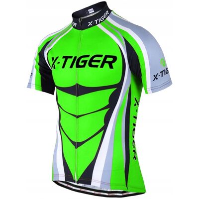 X-Tiger KOSZULKA ROWEROWA KOLARSKA MĘSKA PLUS SIZE ODBLASK X-Tiger KOSZULKA ROWEROWA KOLARSKA MĘSKA PLUS SIZE ODBLASK