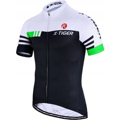 Koszulka Rowerowa Męska Szybkoschnąca Techniczna Oddychająca X-Tiger Pro XS Koszulka Rowerowa Męska Szybkoschnąca Techniczna Oddychająca X-Tiger Pro XS