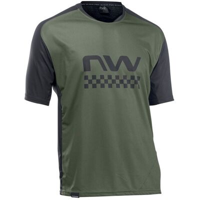 Koszulka rowerowa NORTHWAVE EDGE Jersey - zielony/czarny S Koszulka rowerowa NORTHWAVE EDGE Jersey - zielony/czarny S