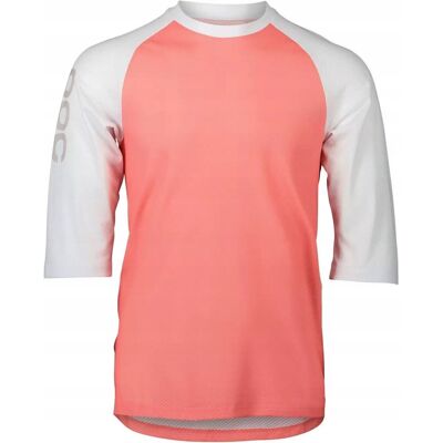 Koszulka rowerowa Poc MTB Pure 3/4 Jersey Ammolite Coral/Hydrogene White L Koszulka rowerowa Poc MTB Pure 3/4 Jersey Ammolite Coral/Hydrogene White L