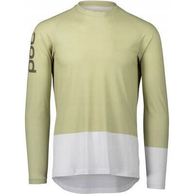 Koszulka rowerowa POC MTB Pure LS Jersey - PREHNITE GREEN/HYDROGEN WHITE, X Koszulka rowerowa POC MTB Pure LS Jersey - PREHNITE GREEN/HYDROGEN WHITE, X