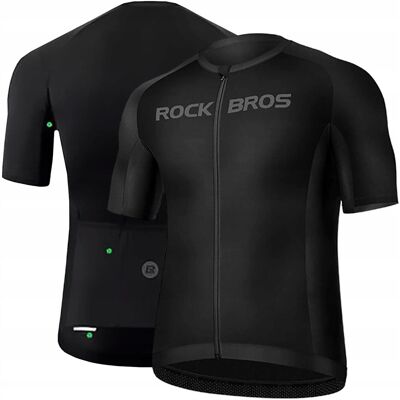 Koszulka Rowerowa Rockbros 15120002006 Z Krótkim Rękawem Xxxl - Czarna Koszulka Rowerowa Rockbros 15120002006 Z Krótkim Rękawem Xxxl - Czarna