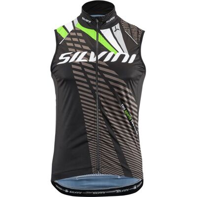 Koszulka rowerowa SILVINI men's cycling vest Team BLACK/GREEN M Koszulka rowerowa SILVINI men's cycling vest Team BLACK/GREEN M