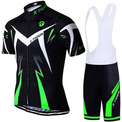 X-Tiger Koszulka Rowerowa Spodenki Z Szelkami Wkładka Żel X-Tiger Koszulka Rowerowa Spodenki Z Szelkami Wkładka Żel