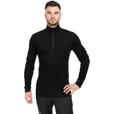 Koszulka Smartwool Classic Thermal Merino Base Layer 1/4 Zip-Black M Koszulka Smartwool Classic Thermal Merino Base Layer 1/4 Zip-Black M