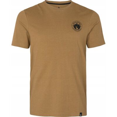 Koszulka T-Shirt Myśliwska Seeland Saker Antique Bronze Melange S Koszulka T-Shirt Myśliwska Seeland Saker Antique Bronze Melange S