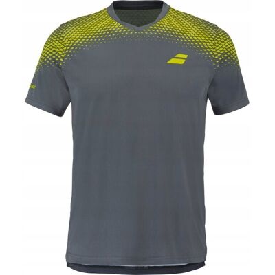 Koszulka tenisowa Babolat Aero Crew Neck Tee Men szara S Koszulka tenisowa Babolat Aero Crew Neck Tee Men szara S