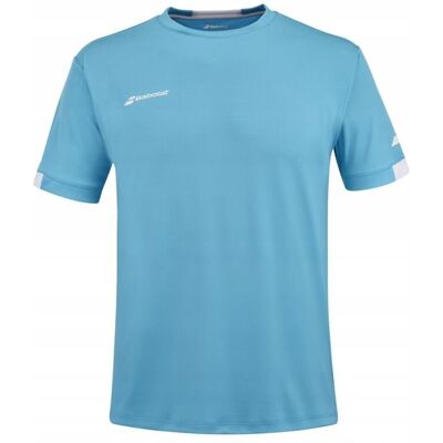 Koszulka tenisowa Babolat Play Crew Neck Tee Men niebieska M Koszulka tenisowa Babolat Play Crew Neck Tee Men niebieska M