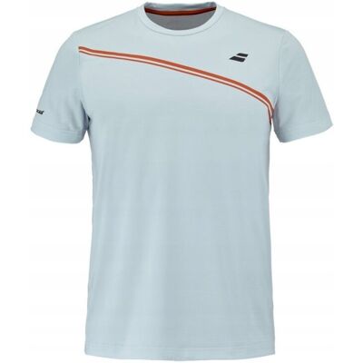 Koszulka tenisowa Babolat Play Crew Neck Tee Men niebieska XXL Koszulka tenisowa Babolat Play Crew Neck Tee Men niebieska XXL