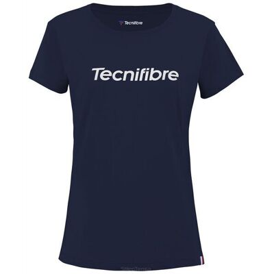 Koszulka Tenisowa Damska Tecnifibre Club Cotton Tee Granatowa L Koszulka Tenisowa Damska Tecnifibre Club Cotton Tee Granatowa L