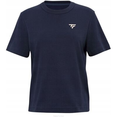 Koszulka tenisowa damska Tecnifibre Graphic Tee 2025 granatowa S Koszulka tenisowa damska Tecnifibre Graphic Tee 2025 granatowa S