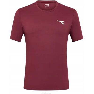 Koszulka Tenisowa Diadora Ss Icon Bordowa Xl Koszulka Tenisowa Diadora Ss Icon Bordowa Xl