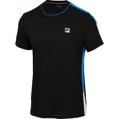 Koszulka Tenisowa Fila T-Shirt Gabriel Czarno-Niebieska Xxl Koszulka Tenisowa Fila T-Shirt Gabriel Czarno-Niebieska Xxl