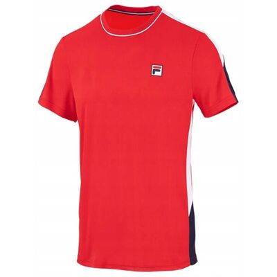 Koszulka Tenisowa Fila T-Shirt Gabriel Czerwona Xl Koszulka Tenisowa Fila T-Shirt Gabriel Czerwona Xl