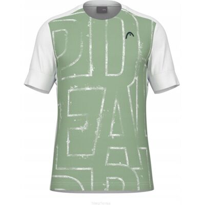 Koszulka tenisowa Head Play Tech T-shirt II Men zielona XXL Koszulka tenisowa Head Play Tech T-shirt II Men zielona XXL