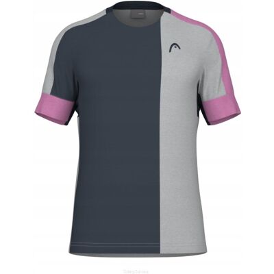Koszulka Tenisowa Head Play Tech T-Shirt Men Z Różem L Koszulka Tenisowa Head Play Tech T-Shirt Men Z Różem L