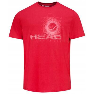 Koszulka tenisowa Head Vision T-shirt czerwona XXL Koszulka tenisowa Head Vision T-shirt czerwona XXL