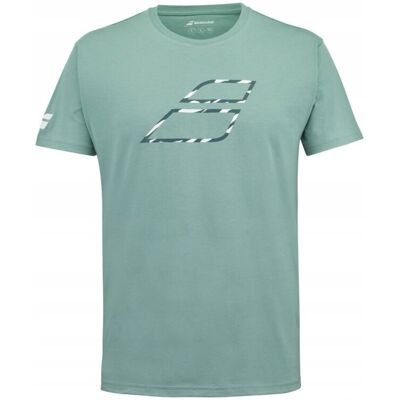 Koszulka tenisowa juniorska Babolat Exercise Cotton Tee Boy morska 6-8 Koszulka tenisowa juniorska Babolat Exercise Cotton Tee Boy morska 6-8