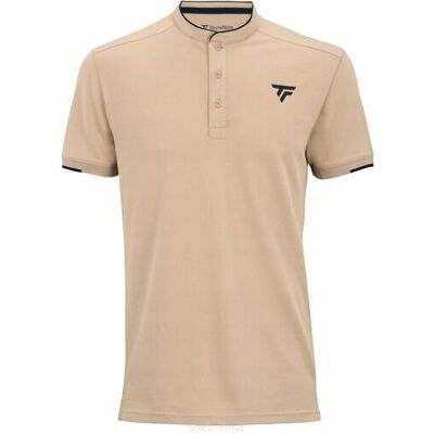 Koszulka tenisowa Tecnifibre Polo Pique beżowa M Koszulka tenisowa Tecnifibre Polo Pique beżowa M