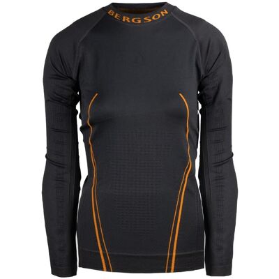 Koszulka termiczna z długim rękawem Damska BERGSON APOGEE TD LS Charcoal - S/M Koszulka termiczna z długim rękawem Damska BERGSON APOGEE TD LS Charcoal - S/M