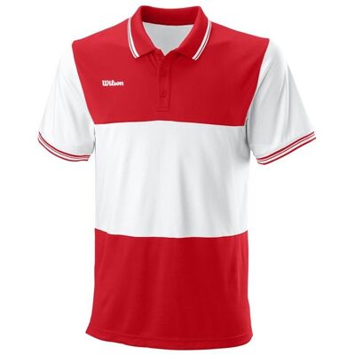 Wilson Team II Polo dla mężczyzn - Czerwony - Polo o wysokiej wydajności Wilson Team II Polo dla mężczyzn - Czerwony - Polo o wysokiej wydajności