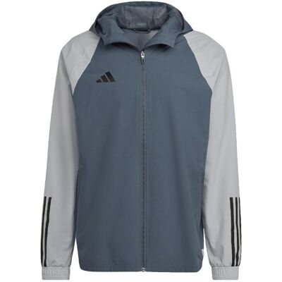 Kurtka adidas Tiro 23 Competition All-Weather M (kolor Szary/Srebrny, rozmiar L) Kurtka adidas Tiro 23 Competition All-Weather M (kolor Szary/Srebrny, rozmiar L)