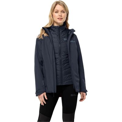 Kurtka Damska Jack Wolfskin Glaabach 3in1 Jkt W – Night Blue Xl Kurtka Damska Jack Wolfskin Glaabach 3in1 Jkt W – Night Blue Xl