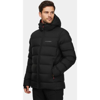 Kurtka męska Alpinus Furggen czarna zimowa, ciepła, dobrze izoluje od wilgoci 4XL Kurtka męska Alpinus Furggen czarna zimowa, ciepła, dobrze izoluje od wilgoci 4XL