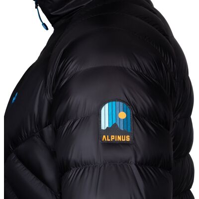 Kurtka męska puchowa Alpinus Oronaye czarna lekka, zimowa, ciepła DWR 2XL Kurtka męska puchowa Alpinus Oronaye czarna lekka, zimowa, ciepła DWR 2XL