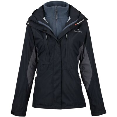 Kurtka oudoorowa Damska BERGSON FLASHBACK 3in1 S Black Kurtka oudoorowa Damska BERGSON FLASHBACK 3in1 S Black