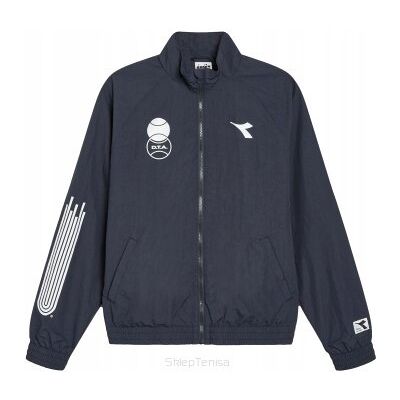 Kurtka Tenisowa Diadora Track Jacket Sports Granatowa Xs Kurtka Tenisowa Diadora Track Jacket Sports Granatowa Xs
