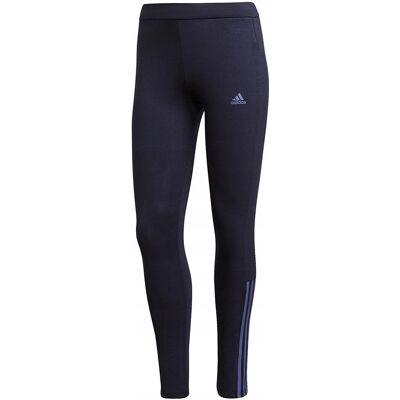 adidas - DK 3-Stripes 7/8 Tights - Niebieskie - Kobiety adidas - DK 3-Stripes 7/8 Tights - Niebieskie - Kobiety