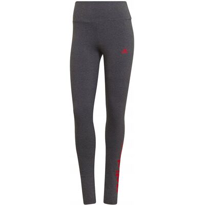 Legginsy damskie adidas Loungewear Essentials szaro-czerwone HD1770 S Legginsy damskie adidas Loungewear Essentials szaro-czerwone HD1770 S