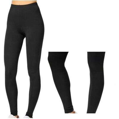Inny producent Legginsy Damskie Getry Czarne Spodnie Sportowe Dlugie Kryjace Wiskoza Inny producent Legginsy Damskie Getry Czarne Spodnie Sportowe Dlugie Kryjace Wiskoza