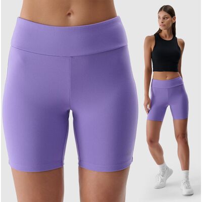 Legginsy Damskie Krótkie 4F Treningowe Fioletowe 4FRSS24TSTIF007 S Fioletowy Legginsy Damskie Krótkie 4F Treningowe Fioletowe 4FRSS24TSTIF007 S Fioletowy