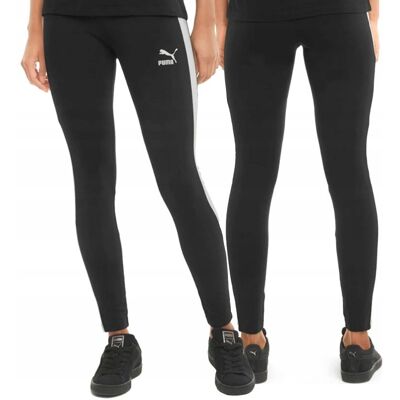 LEGGINSY DAMSKIE PUMA ICONIC BAWEŁNA CZARNE R. XS LEGGINSY DAMSKIE PUMA ICONIC BAWEŁNA CZARNE R. XS