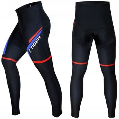 X-Tiger LEGGINSY GETRY SPODNIE ROWEROWE KOLARSKIE DŁUGIE MĘSKIE Z WKŁADKĄ ŻELOWĄ X-Tiger LEGGINSY GETRY SPODNIE ROWEROWE KOLARSKIE DŁUGIE MĘSKIE Z WKŁADKĄ ŻELOWĄ