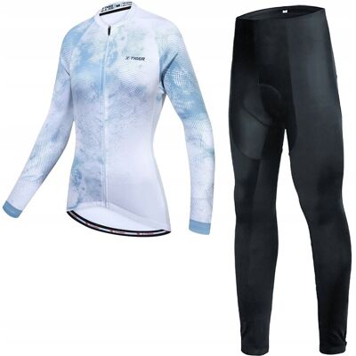 X-Tiger Legginsy Rowerowe Bluza Ocieplany Strój Damski Wkładka Żel Termoaktywny S X-Tiger Legginsy Rowerowe Bluza Ocieplany Strój Damski Wkładka Żel Termoaktywny S